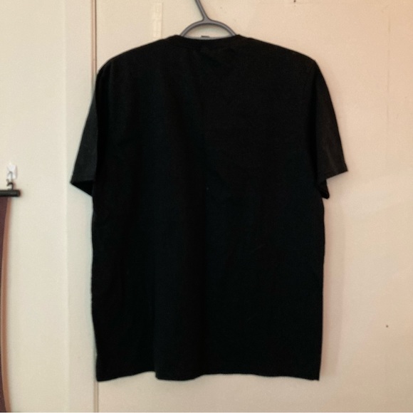 Vintage black tri-blend short-sleeve tee with quality embroidered fire graphic - Picture 6 of 7